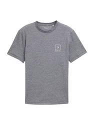 TOM TAILOR DENIM T-Shirt schwarz/weiß