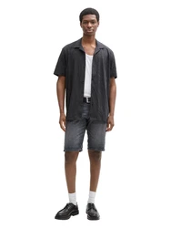 TOM TAILOR DENIM Shorts 'PIERS' schwarz