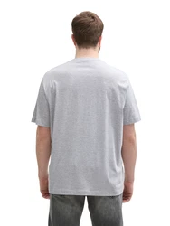 TOM TAILOR Men + T-Shirt dunkelblau / hellgrau