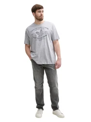 TOM TAILOR Men + T-Shirt dunkelblau / hellgrau