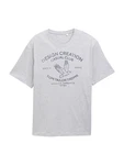 TOM TAILOR Men + T-Shirt dunkelblau / hellgrau