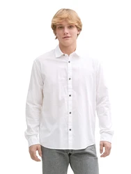TOM TAILOR DENIM Hemd weiß