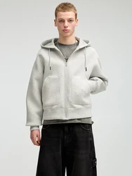 Pull&Bear Sweatjacke 'STWD' graumeliert