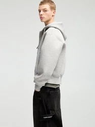 Pull&Bear Sweatjacke 'STWD' graumeliert