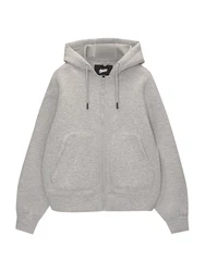 Pull&Bear Sweatjacke 'STWD' graumeliert