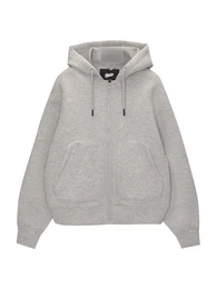 Sweatjacke 'STWD' graumeliert
