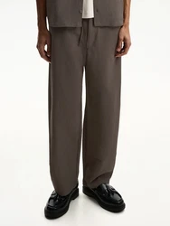 Bershka Hose dunkelbeige