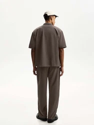 Bershka Hose dunkelbeige