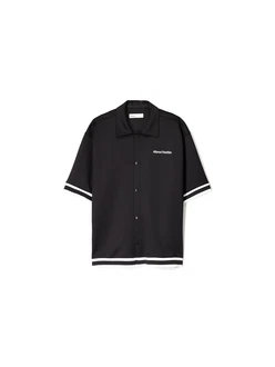 Bershka Hemd schwarz/weiß