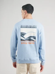 NAPAPIJRI Sweatshirt B-SOVANA marine/taubenblau/orange