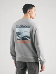 NAPAPIJRI Sweatshirt B-SOVANA marine/taubenblau/graumeliert/orange