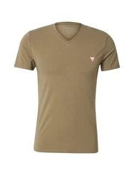 Guess T-Shirt oliv/rot/offwhite