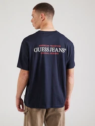GUESS JEANS T-Shirt marine/blutrot/weiß