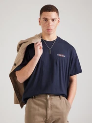 GUESS JEANS T-Shirt marine/blutrot/weiß