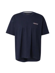 GUESS JEANS T-Shirt marine/blutrot/weiß