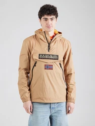 NAPAPIJRI Jacke 'RAINFOREST' navy/cappuccino/blutrot/schwarz