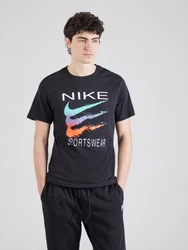 Nike Sportswear T-Shirt hellblau/orange/schwarz/weiß