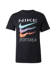 Nike Sportswear T-Shirt hellblau/orange/schwarz/weiß
