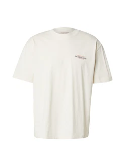GUESS JEANS T-Shirt beige/rot/schwarz GUESS JEANS T-Shirt beige/rot/schwarz