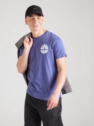 ALPHA INDUSTRIES T-Shirt violettblau/weiß