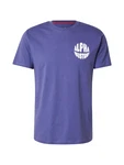 ALPHA INDUSTRIES T-Shirt violettblau/weiß