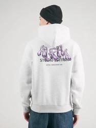 ALPHA INDUSTRIES Sweatshirt Studio Edition hellgrau/brombeer/schwarz