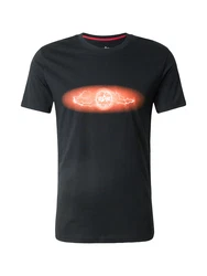 ALPHA INDUSTRIES T-Shirt 'Lightning' orange/schwarz/offwhite
