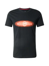 T-Shirt 'Lightning' orange / schwarz / offwhite
