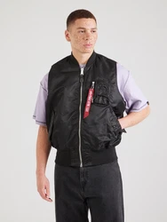 ALPHA INDUSTRIES Weste 'MA-1' rot/schwarz/offwhite