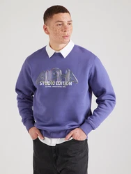 ALPHA INDUSTRIES Sweatshirt Studio Edition Vibe lila/weiß