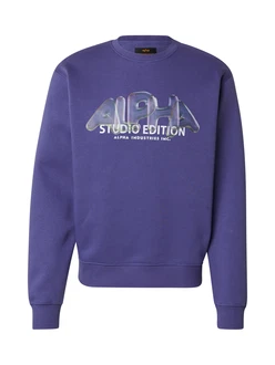ALPHA INDUSTRIES Sweatshirt Studio Edition Vibe lila/weiß