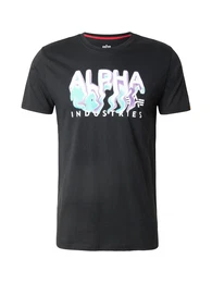 T-Shirt trkis / flieder / schwarz / wei