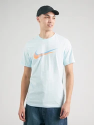 Nike Sportswear T-Shirt SWSH blau/hellblau/dunkelorange