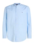 Tommy Hilfiger Langarmhemd FLEX POPLIN SOLID MAO RF SHIRT hellblau