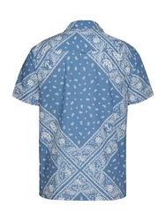 Tommy Jeans Hemd taubenblau/weiß