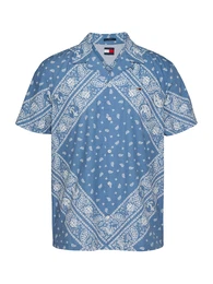 Hemd taubenblau / wei