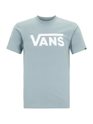 VANS T-Shirt 'CLASSIC' taubenblau/weiß