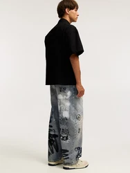 Pull&Bear Jeans taubenblau/blue denim/dunkelgrau/schwarz