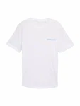 TOM TAILOR DENIM T-Shirt (OCS) pastellblau/weiß