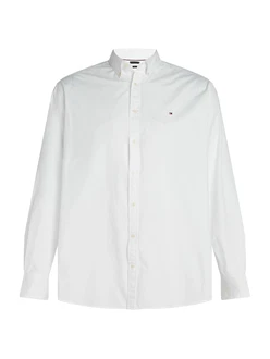 Tommy Hilfiger Big & Tall Hemd BT-FLEX POPLIN SOLID RF SHIRT-B weiß
