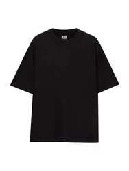 Pull&Bear T-Shirt schwarz