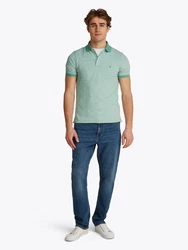 Tommy Hilfiger Poloshirt Core 1985 1985 SLIM POLO kiwi/weiß