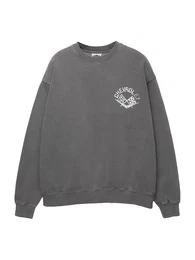 Sweatshirt graumeliert / wei
