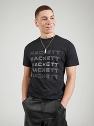 Hackett London T-Shirt hellgrau/schwarz