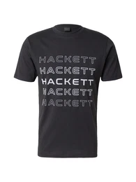 T-Shirt hellgrau / schwarz