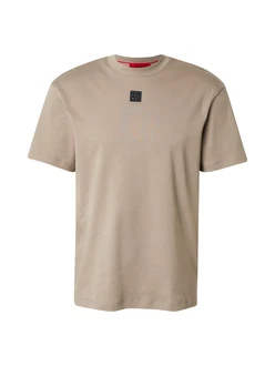 HUGO T-Shirt Dalile braun / schwarz / weiß