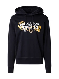 Sweatshirt gold / schwarz / wei
