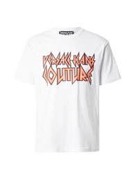 T-Shirt ecru / orange / schwarz / wei