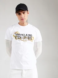 Versace Jeans Couture T-Shirt gelb/goldgelb/schwarz/weiß
