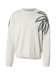 Pullover 'MARKO VI PALM TREE' beige / tanne